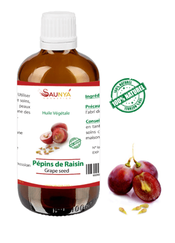 Huile végétale pépins de Raisins
