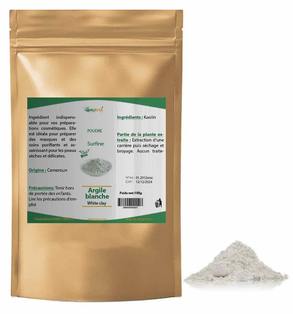 Argile Blanche Surfine